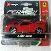 在飛比找蝦皮購物優惠-Burago FERRARI 458 意大利卡法拉利比賽遊戲