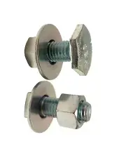 QTY 75 Fascia m12 x 30mm Purlin Bolts With Nuts & Washers Zinc Plated G4.6