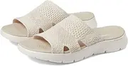 [Skechers] Women's Go Walk Flex Sandal - Elation, Black, Size 0 US, Slide Sandals