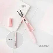 Foldable Scissors with Ceramic Paper Cutter Light Pink - One Size
