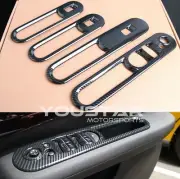 USA STOCK CARBON EFFECT WINDOW SWITCH 4 PIECE Covers Trims for MINI Cooper F54