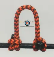3 Pack- Speckled Flo Orange/Black Archery Release Bow String D Loop, BCY #24