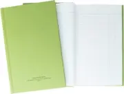 Green Military Log Book, 5.25” x 8” - 192 Pages, 4 Columns, Record Book for R...