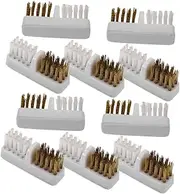 CRILSTYLEO Nail Dust Collector Brush Set Drill Bit Brush Nail Scrubber Brush Nail Drill Polishing Brush 10pcs Pack