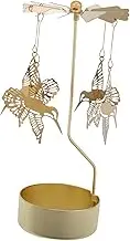 BESTOYARD Iron Tealight Holder with Feature Hummingbird Rotation Candlestick Elegant Home Ornament