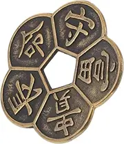 JOINPAYA Feng Shui Lucky Coins Delicate Chinese Coin Ancient Chinese Coins Multi-Function Chinese Coin DIY Chinese Style Coin Decorative Chinese Coin Chinese Luck Coins Craft Supply Brass