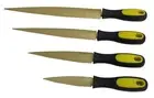Golden Wood Rasp 4piece Set Fine Cut 46810 Tapered Rasp For Wood Leather Sof