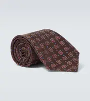 [Charvet] Charvet Silk jacquard tie One Size brown