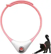 GDWD Interactive Cat Toy, Portable Rechargeable Laser Toy for Indoor Cats, Electric Cat Collar, Multimode Pet Toys Training Equipment (Pink)