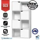 Artiss Display Shelf 8 Cube Storage 4 Door Cabinet Organiser Bookshelf Case Unit