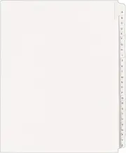 Avery Legal Dividers, Allstate Collated Sets, Letter Size, Side Tab, A-Z, 25 Tabs per Set, 1 Set (01700)