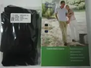 Health Mart Unisex Compression Knee High Socks MED 20-30 mmHG Black Casual 7021