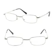Fold Vintage Metal Frame Reading Glasses Men Glasses Case Strength +1.0~+4.0 NEW