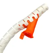D-Line 25mm x 2.5m White Cable Zipper