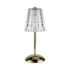 Crystal Table Lamp 3 Colors LED Dimmable Touch Desk Lamps Bar Decoration (A) HOT