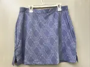 Adidas Womens Climacool Periwinkle Lavender Diamond Print Skort Size 8 NWT