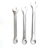 Cheap SAE Combination Ring Open END SPANNER 3/8" 7/16" 1/2" Inches DIY