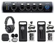 PRESONUS SW5E 5-Port AVB Switch w/ PoE, Rack Mountable+Headphones+(2) Mics+Cases