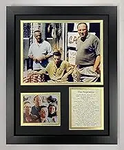 Legends Never Die The Soprano's- American Drama Series About The Mob Collectible | Framed Photo Collage Decor - 12"x15" (16173U) Black