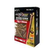 Bremick 10g x 50mm Bronze T20 304 Stainless Steel Deck Screws SPTRTC5 - 100 Pack