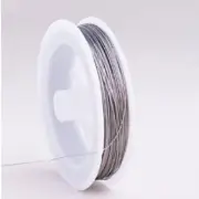 Tiger Tail Beading Wire Craft Wire -60m/ 0.38mm/ Silver
