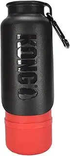 KONG H2O Insulated Dog Water Bottle & Travel Bowl, 25 oz - Red