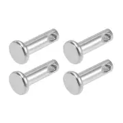 Clevis Pins 3mmx10mm 4Pcs Single Hole Flat Head 304 Stainless Steel Fastener Pin