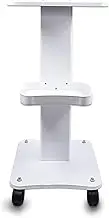 Beauty Salon Trolley Cart, HOINCO Salon Spa Rolling Trolley Stand Mobile Cart with Wheel Beauty Instrument Storage Tray (White)