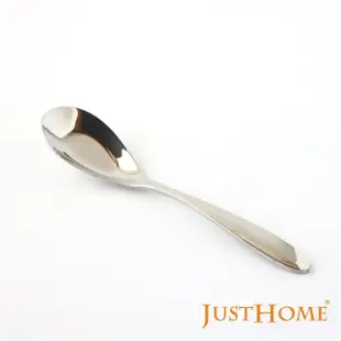 【Just Home】優質304不鏽鋼水滴型湯匙16cm 6件組(飯匙/台式湯匙)