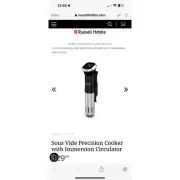 Russell Hobbs Sous Vide Precision Cooker with Immersion Circulator