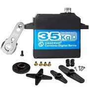 35KG Coreless Digital Motor Servo 7.4V High Speed High Torque Stainless Steel...