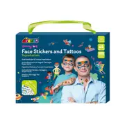 Avenir Face Sticker & Tattoos Art Kit Superheroes Temporary Tattoos Kids 3y+