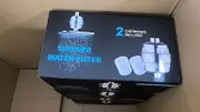 RTTWYYUU Shower Filter for Hard Water Two Replacement Cartridge High Output Shower Water Filter Silver Remove Chlorine and Fluoride(Silver)