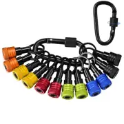 12Pcs Bit Holder Key Chain 1/4Inch Bit Holder Hex Shank Screwdriver9980
