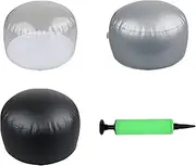 KUROFLY 3 pack clear Inflatable tabletop display stand hat rack portable hat holder for multiple wigs hats, helmet, and cap