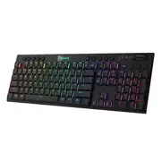 K618 Horus Wireless RGB Mechanical Keyboard, 100% 104 Black