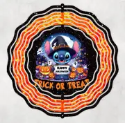 Stitch Halloween Inspired 10" Wind Spinner Handmade