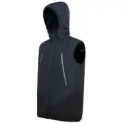 Active Puffer Vest Vegan Down-Free Quilted Stretchy Side Panel