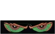 Demon Eye Light, LED Cool Dynamic Animated Headlight, Flexible Windshield Eyes, Front & Back Ambient Signal Lighting, Ideal for Auto Vehicles, Custom Car Decoration, (287g)