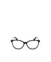 Max Mara Round Frame Glasses 54 Bright black/Bright light gold