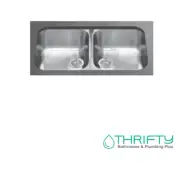 Smeg Double Bowl Undermount Kitchen Sink UM3434A Stainless Steel