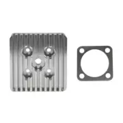 CNC Sliver Cylinder Head For Racing 66cc 80cc Engine Motorized Bike