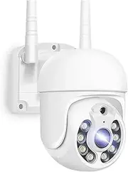 5MP WiFi Camera Outdoor 1536P 5X Digitial Zoom PTZ IP Cameras Audio P2P CCTV Surveillance Work with CCTV System(5MP Camera 32G SD)
