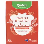 Kintra Foods Herbal Tea Bags English Breakfast 25 Pack