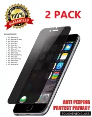 2x Privacy Anti-Spy Tempered Glass Screen Protector for iPhone 6 7 8 X 11 12