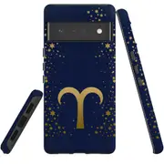 For Google Pixel 6 Pro Case Tough Protective Cover Aries Sign