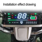 Reliable Interface Electric Bike Ebike Scooter LCD Display Speedometer 48 72V