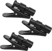 Homoyoyo 3pcs Rotatable Earphone Cable Clip Headphone Cord Holder for Shirts Jackets and Clothing for Mobile and Headsets