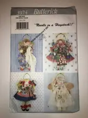 CRAFTS UNCUT BUTTERICK 3974 SEWING PATTERN HOLIDAY HOME DECOR WALL HANGINGS