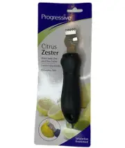 Progressive Citrus Zester, Shaving and Create Citrus Twists, Comfort Grip Handle
